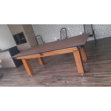 Imagem de Mesa de Sinuca e Jantar Diver Madeira Maciça Slim Carlin Bilhares Supe