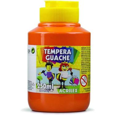 Imagem de Tempera guache 250ml acrilex unidade, LARANJA 517