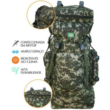 Imagem de Mochila Trilha Camping Viagem Esportes Radicais Reforçada Resistente a