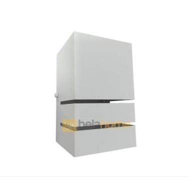 Imagem de Kit 10 Arandela Luminária Frisada 1 Facho E27 Ext/int Parede Muro - Be