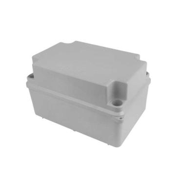 Imagem de Caixa de Passagem Prática 80x120x75 Cinza Tampa Opaca Alta - O&M