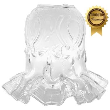 Imagem de Tulipa Rei Gold Transparente P/ Pendente Lustre Arandela - Jota Ilumin