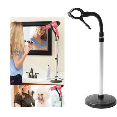 Imagem de Suporte Secador Cabelo Pet Shop Bancada Ajustavel Cabeleireiro Flexive