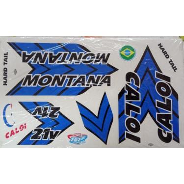 Imagem de Adesivos colante bikes caloi montana 21 v cores - Amazonas, Azul