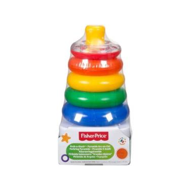 Imagem de Brinquedo de Empilhar Pirâmide de Argolas - Fisher-Price 6 Peças