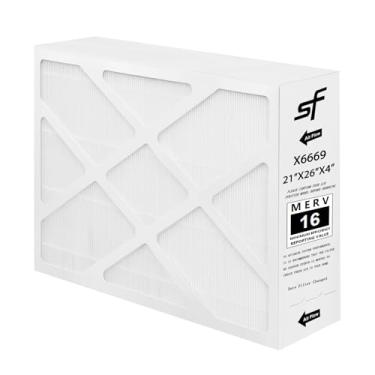 Imagem de Upgrade X6669 MERV 16 filtro, compatível com filtro de ar Lennox X6669, X6667 21x26x4, filtro de ar PCO-20C PureAir, X6669 1 pacote (1)
