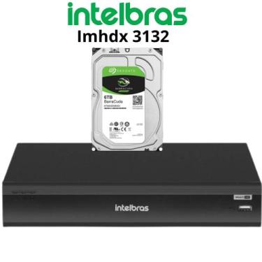 Imagem de Dvr Intelbras Imhdx 3132 Multi Hd 5mp 32 Canais Ia E Reconhecimento Fa