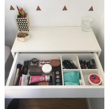 Imagem de Bancada Suspensa para Maquiagem 60cm - kaza das prateleiras
