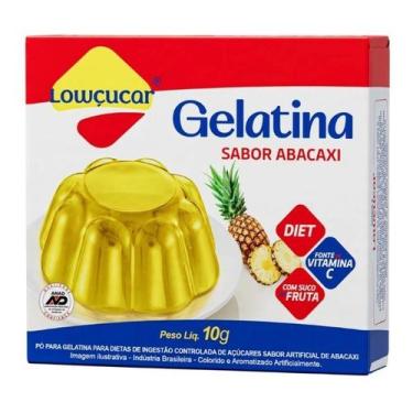 Imagem de Gelatina Abacaxi Zero Açúcares Lowçúcar 10g - Lowçucar