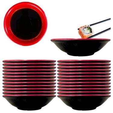 Imagem de 24 Molheira Oriental Melamina Shoyu Restaurante Japones - Impo