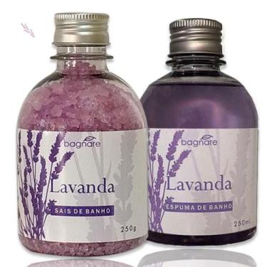 Imagem de Sais De Banho E Espuma Para Banheira Hidro Relaxante Lavanda - Bagnare