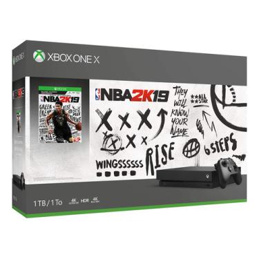 Imagem de Console Xbox One X 1 Tb + Pacote Nba 2k19 Com Game Pass De 1 Xbox One X 1TB Console - NBA 2K19 Bundle (Discontinued)