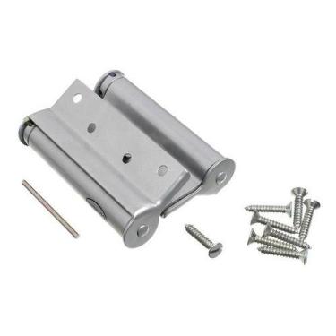 Imagem de (1pç) Dobradica 4pol. 10cm Vai-vem Porta Bang Bar Faroeste - Zincado -