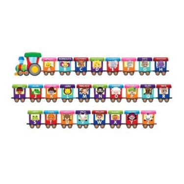 Imagem de Painel Escolar Trenzinho das Letras Alfabeto em EVA - 27 un - piffer