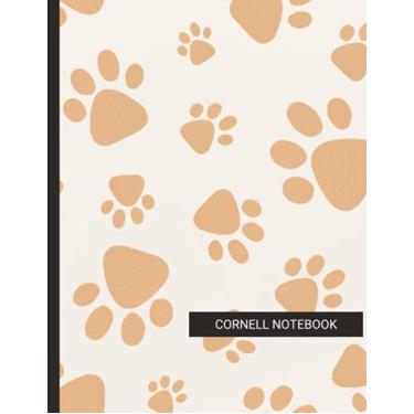 Imagem de Cornell Notebook: Structured Note Taking Book Following Cornell Method, A Proven Note-taking System. A Notebook for High School, College, University ... Students. 8.5x11" - Paw Prints Design