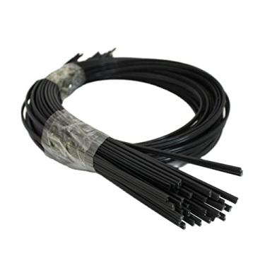 Imagem de Haste de soldagem 1m longo preto ABS/PE/PP hastes de soldagem de plástico eletrodos para pistola de soldador de ar quente ferramentas de reparo de pára-choques de carro varas pretas haste de soldagem de arco de eletrodo de solda (tamanho: PE 50pcs)