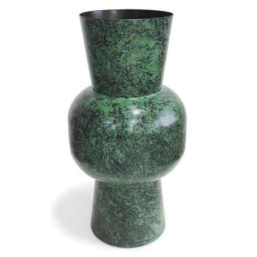 Imagem de Vaso em Metal Formato Bola e Tubular 16x31cm