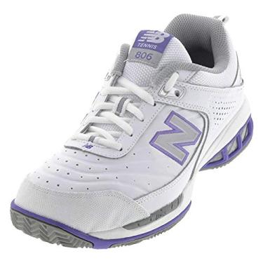 Imagem de New Balance Tênis feminino 806 V1, branco, tamanho 41, Branco, 9.5 X-Wide
