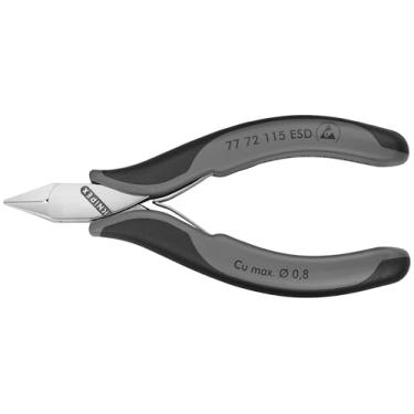 Imagem de KNIPEX Ferramentas - Cortadores diagonais eletrônicos, ESD (7772115ESD)