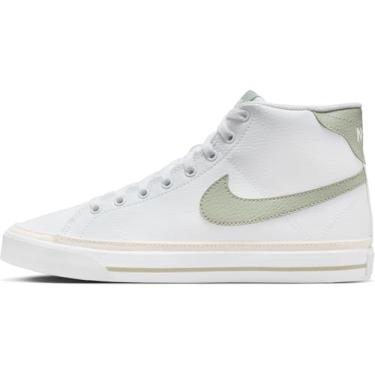 Imagem de Nike Tênis feminino Court Legacy Mid Next Nature (FV6036-101, branco/fantasma/horizonte jade), Branco/Phantom/Jade Horizon, 37