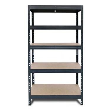 Imagem de Estante De Metal E Madeira 5 Prateleiras 176X90X40Cm Fixser