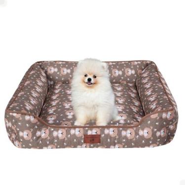 Imagem de Cama Pet Grande Quadrada 100% Impermeável - Talentos Pet, Marrom