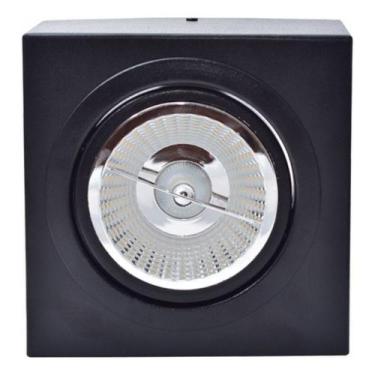 Imagem de Plafon Ar111 Preto Com Lâmpada 3000k (Preto,110V/220V) - Avant, 110V/2