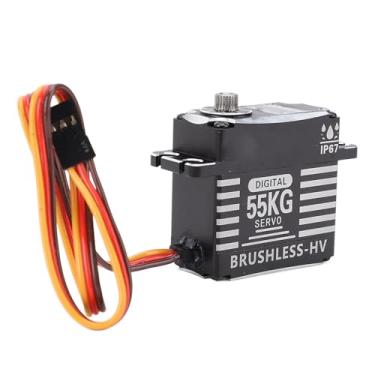 Imagem de 55 Kg de água à Prova de água RC Servo Torques High, 0,57x0.79x1.59in Servo Digital Sem Escova de Engrenagem de Metal Full para Carro RC, ângulo de Controle Sem Escova 180 ° para