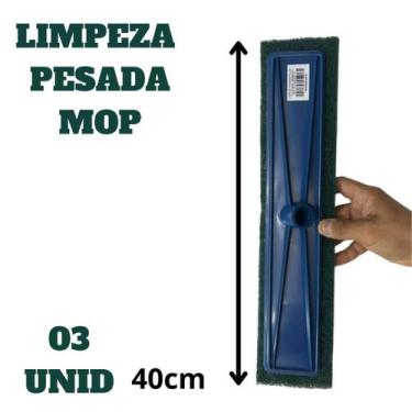 Imagem de Rodo Esfregão GRANDE Esponja Abrasiva Refil Limpeza Pesada 03 unid - M