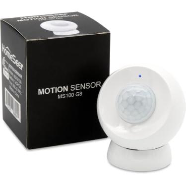 Imagem de HomeSeer Sensor De Movimento Sem Fio Z-Wave Plus De Longo Alcance S2 Série 800 Com Suporte Magnético, Funciona Com Home Assistant, Hubitat E Outros Hubs Domésticos Inteligentes