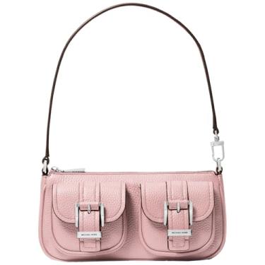Imagem de Michael Kors Bolsa pequena conversível Zoe, Ferragens prateadas/rosa fumê, One Size