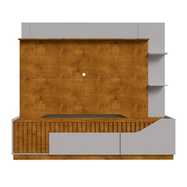 Imagem de Home Estante Rack Dallas Naturalle Off White Para TV até 75 Polegadas Bechara