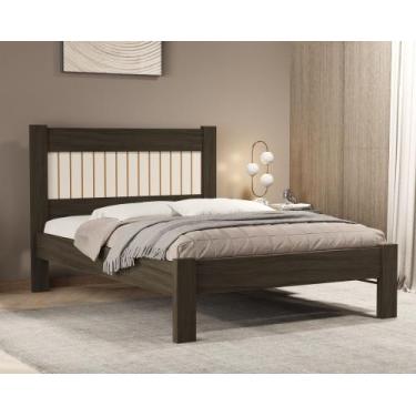 Imagem de Cama Para Quarto De Casal Tradicional Bela Estilo Moderna MDF Com Estr