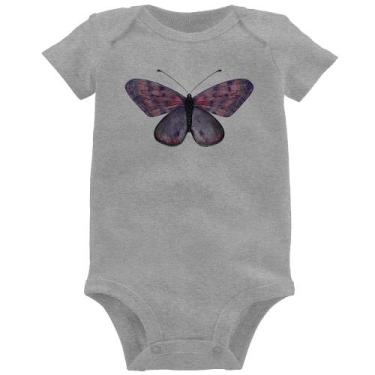 Imagem de Body Bebê Borboleta Lilás - Foca na Moda, Cinza, GG