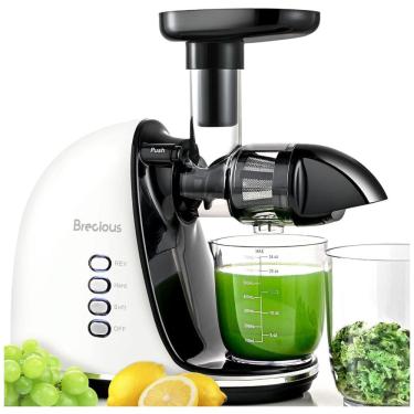 Imagem de Centrifuga de Frutas com 2 Velocidades, Motor Silencioso e Função Reversa, 110V 150W, BRECIOUS, Branca