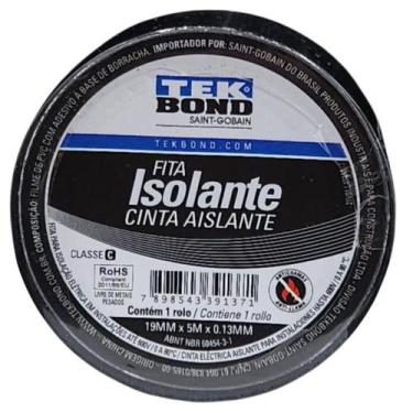 Imagem de Fta1371 - Fita Isolante 19Mmx5Mx0.13Mm Uso Geral - Universal - Tekbond