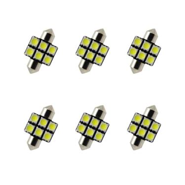 Imagem de 8X-SPEED 6 peças de lâmpada LED interior 5050 chip para Acura Integra MK1 1986–1989 caixa de luvas de leitura concluída porta-malas espelho viseira de sol