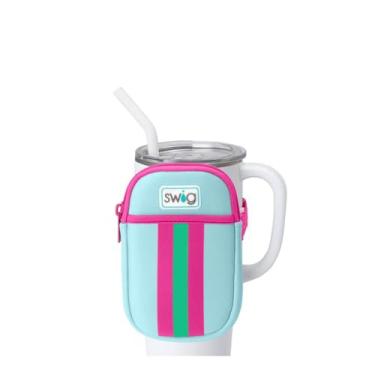 Imagem de Swig Life Bolsa Mega Caneca, Bolsa para Garrafa de Água com Alça Ajustável, Pochete de Garrafa de Água com Bolso para Telefone com Zíper, Acessórios para Copos (Prep Rally)