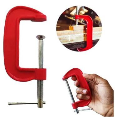 Imagem de Grampo Sargento Tipo C 2 Polegadas Marcenaria 50mm Aço Metal Profissio