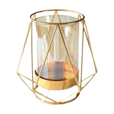 Imagem de Wswqop Organizador de vasos de flores Decoração de flores de decoração de presente floral plantador de arranjo para entrada de quarto de casamento estante de, Altura 14 Cm