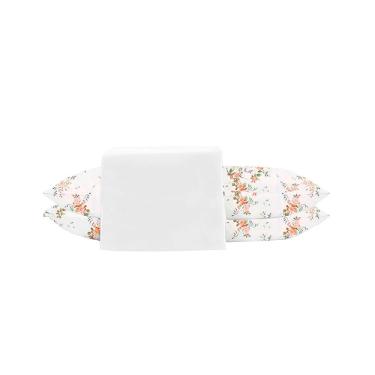 Imagem de Jogo de Cama queen 3 Peças jolitex ternille 300 Fios - Toque de Seda - Floral