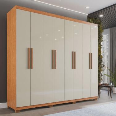 Imagem de Guarda-roupa Casal 8 Portas 4 Gavetas com Pés Montreal