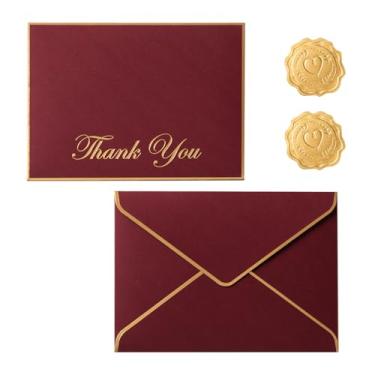 Imagem de Envelopes A7 de 250 g, pacote de 12 x 19 cm, para cartões de 12 x 18 cm, autovedação, perfeito para casamentos, convites, fotos, formatura, chá de bebê | Papel grosso de luxo | 14 x 19 cm (bordô)