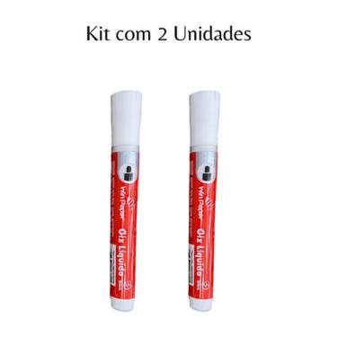 Imagem de 2 unidades Giz Líquido 5mm WIN PAPER WPD20068 - Wincy Natal, Branco