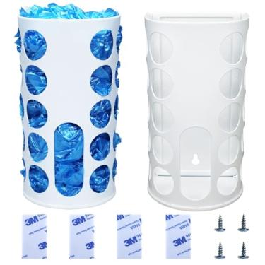 Imagem de Suporte de saco de plástico (2 conjuntos/pacote) Suporte de sacola de supermercado bom para armazenar sacolas plásticas embaixo da pia, organizador de meias e calcinhas para economizar espaço na