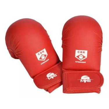 Imagem de Luva Karatê Vermelha Competition Homologada Cbk - Mks Combat, GG