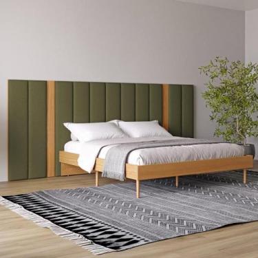 Imagem de Cabeceira Estofada Cama Casal 3,0m Dalla Costa 100% MDF - Dalla Costa 