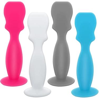 Imagem de KHTD Espátula Aplicadora De Creme Para Fraldas De Bebê, Pacote Com 4 Espátulas De Silicone Macio Para Pasta De Bumbum De Bebê, Mini Escova Para Creme De Assaduras Para Recém-Nascidos