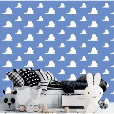 Imagem de Adesivo De Parede Infantil Nuvens 100 Unidades