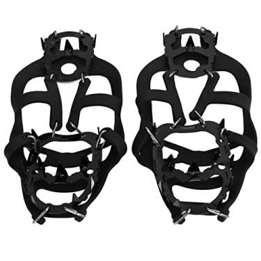 Imagem de 18 Spikes Crampões Andar tração de gelo Grip Grip chutes para caminhada escalada